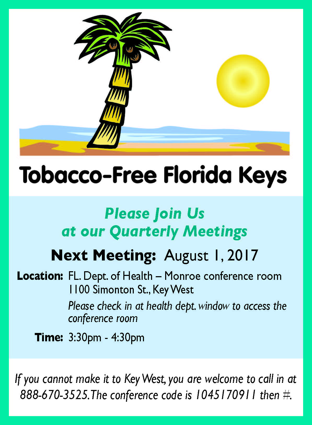 Tobacco Free FL Keys Partnership Meeting Florida Department of Health